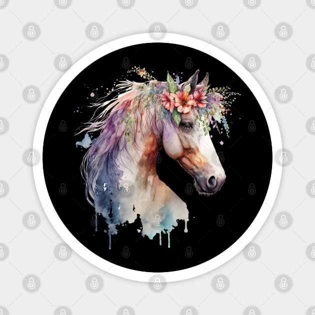 Colorful Horse Magnet by FredGarden8